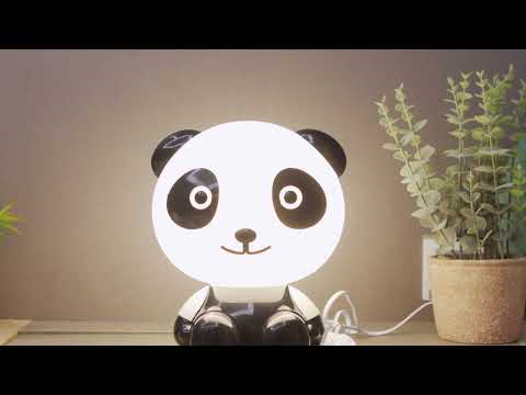 Gambar Eglare Lampu Meja New Panda - Hitam/putih