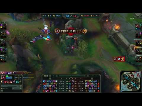 CaptainFlowers goes insane casting a play by Longzhu Justice (KR solo Q feat Impact and Meteos)