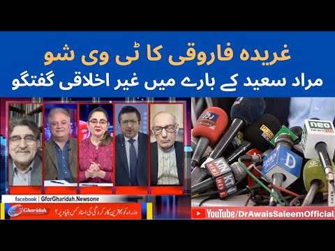 Objectionable Remarks Against Murad Saeed In Ghareeda Farooqi's TV Show || Saleem Speaks V-log