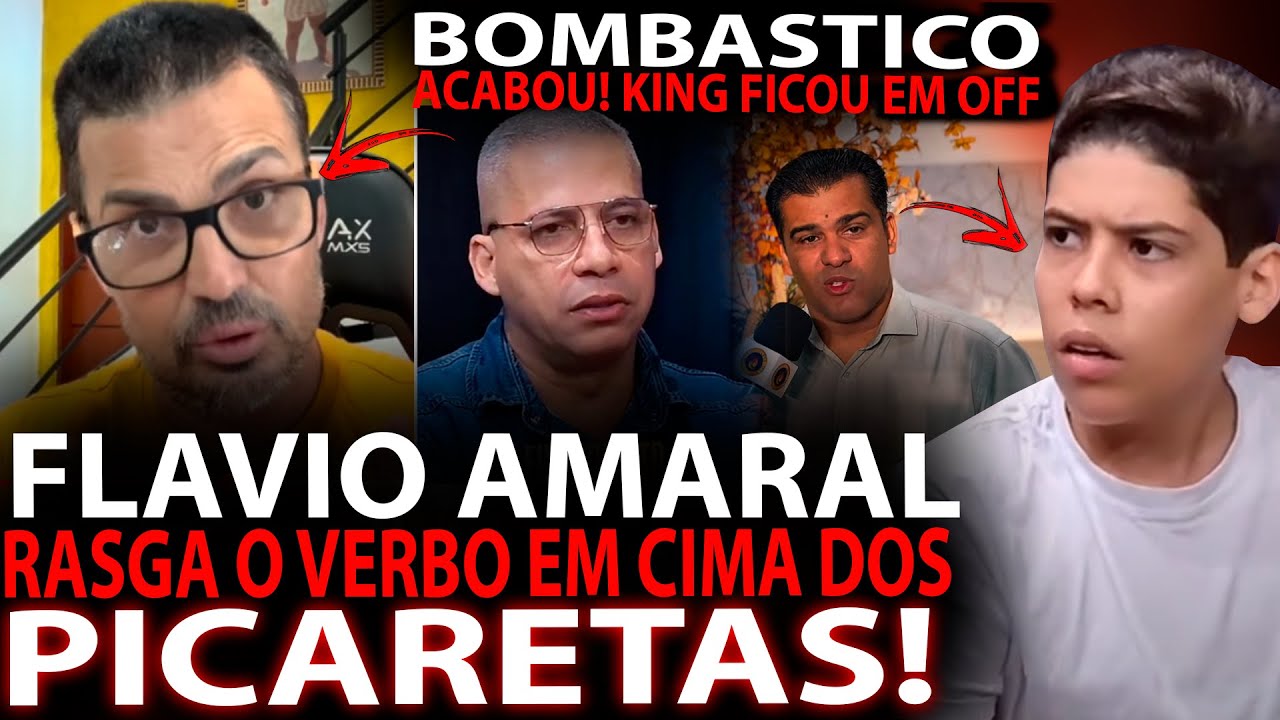 KING FICOU EM OFF 😱 FLAVIO AMARAL RASGA O VERBO COM JUNIOR TROVÃO E PROFETA MIRIM/ BOMBASTICO!