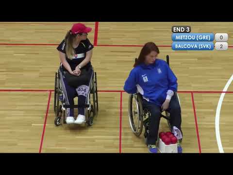 BISFed Zagreb Boccia Regional Open 28.03.2019 Chrysi Morfi Metzou (GRE)-Michaela Balcová (SVK) (BC4)