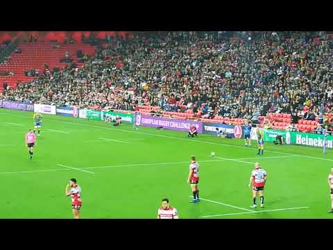 Challence Cup Final 2018 Bilbao - Winning Penalty for Cardiff Blues vs Gloucester