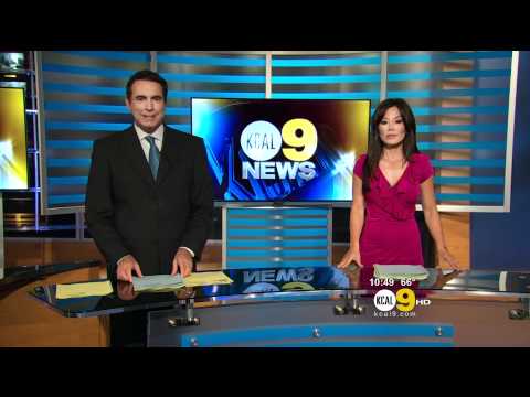 Sharon Tay 2011/09/13 10PM KCAL9 HD; Pink dress