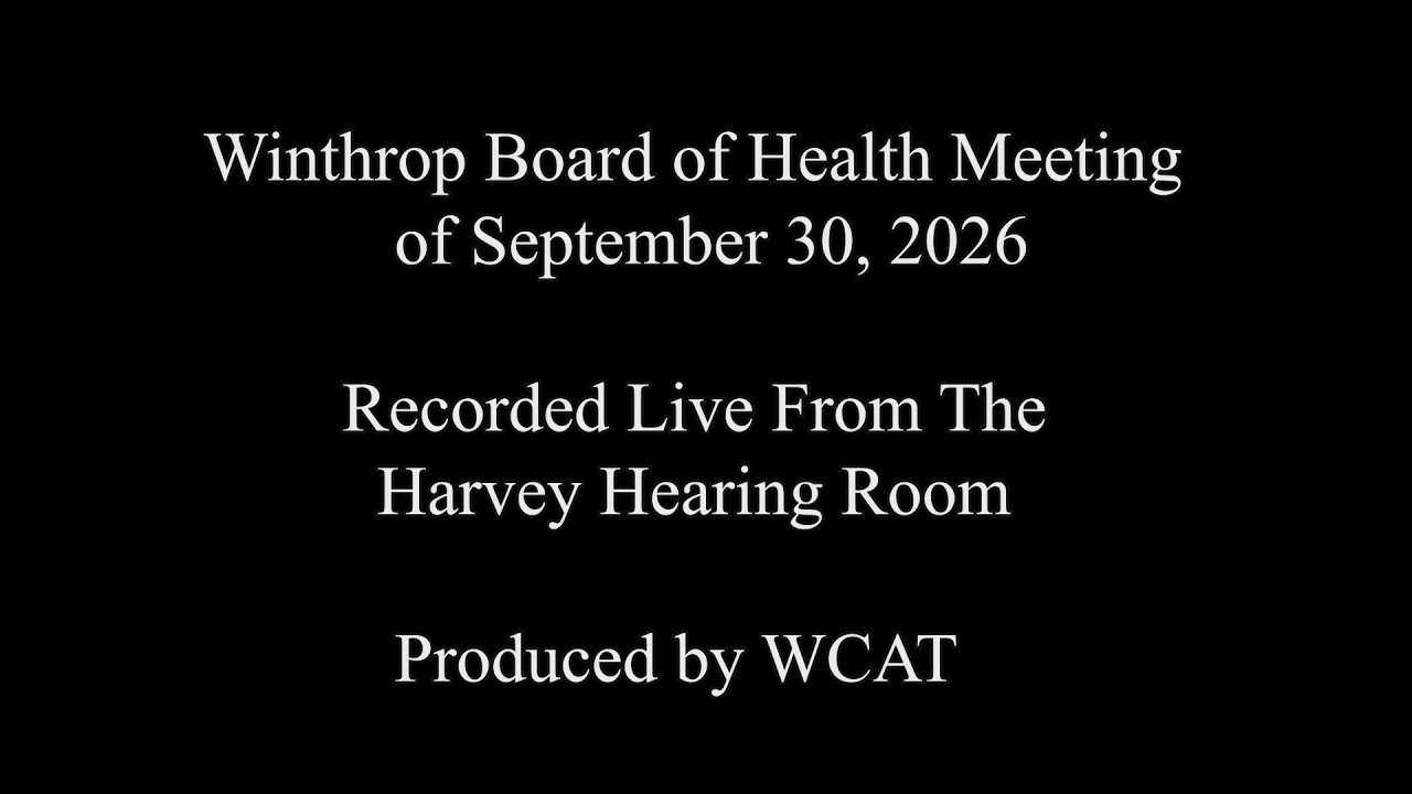 From the Board of Health