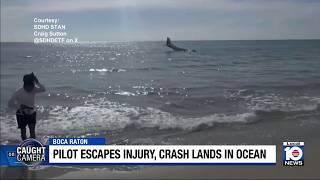Witnesses describe pilot's crash landing in ocean off Boca Raton