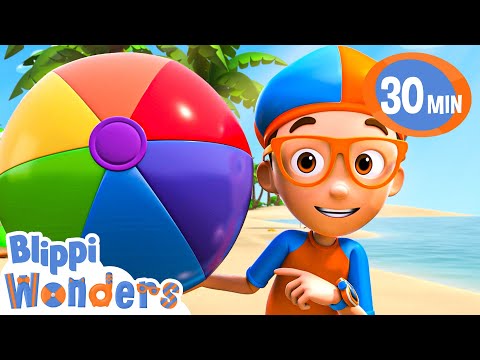 Sunscreen | Blippi Wonders Fun Cartoons | Moonbug Kids Cartoon Adventure