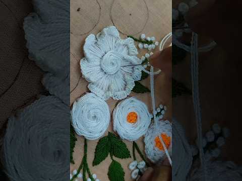 Exclusive Flower Embroidery Design || 3D Flower Embroidery Design || Hand Embroidery Designs