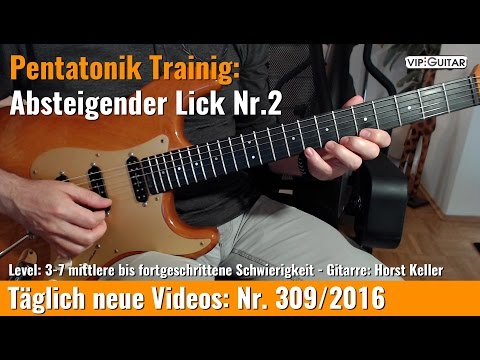 ✪ Pentatonik Training ►Absteigender Lick Nr.2