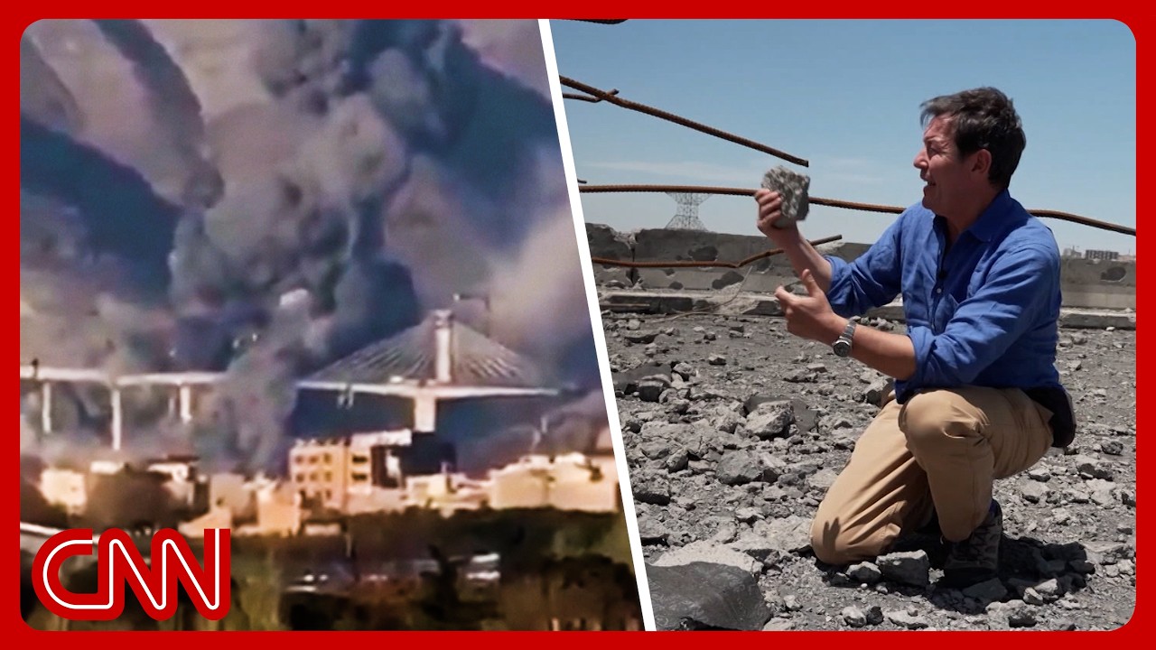 What CNN saw at an Iranian bridge construction site bombed by the US