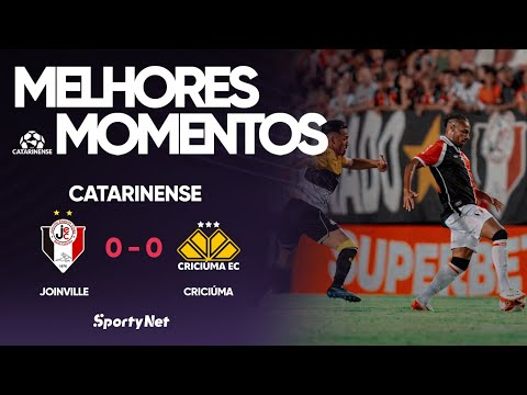 IGUALOU TUDO NO CLÁSSICO - Joinville 0x0 Criciúma - Melhores Momentos - Catarinense