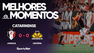 IGUALOU TUDO NO CLÁSSICO - Joinville 0x0 Criciúma - Melhores Momentos - Catarinense