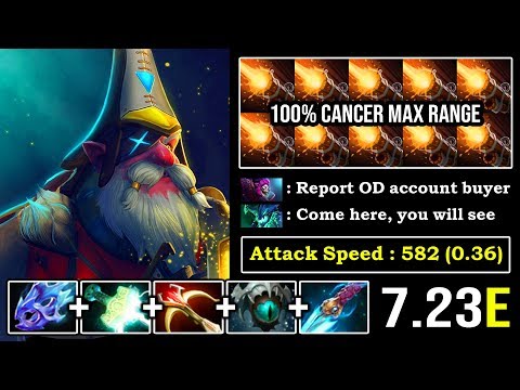 NEW 7.23E CANCER RANGE APEX SNIPER 100% Free Hit Unkillable Meta - MOST Annoying Shrapnel DotA 2