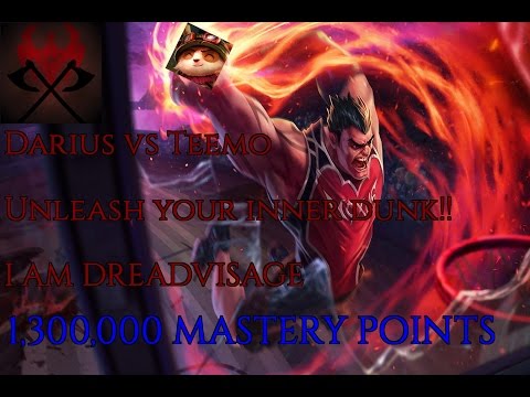 Darius vs Teemo [7.5][RANKED]  -- [ROAD TO DIAMOND]-- 1,300,000 MASTERY POINTS --