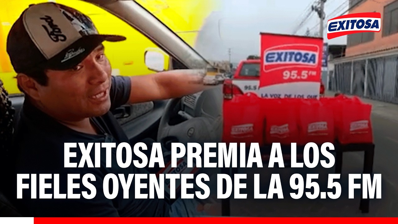 🔴🔵 Exitosa premia a los fieles oyentes de la 95.5 FM con premios sorpresas
