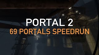 Portal 2 Done with 69 Portals in 1:10:09 - Least Portals Speedrun