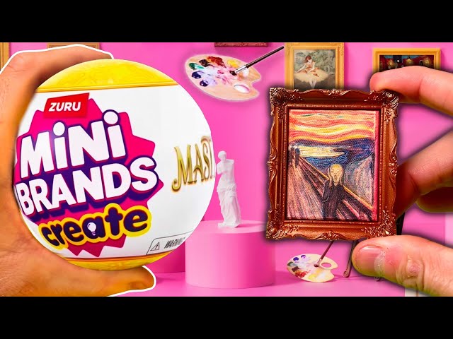 Vídeo relacionado con Mini Brands Create Mini Masterpieces Series 1, Cápsula 2 Pack de ZURU, Coleccionables de Miniaturas Reales de Obras Maestras, Cápsulas Misteriosas de Mini Obras de Arte Famosas y Accesorios