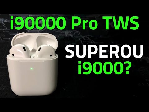 Fone de Ouvido Bluetooth AirPods i90000 Pro TWS vs i9000 TWS