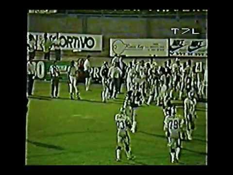 1987, VII SB: Frogs Legnano - Seamen MI 27-24 (pt 3/7).wmv