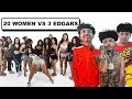 20 WOMEN Vs 3 EDGARS HOUSTON VLOG Gone Wrong
