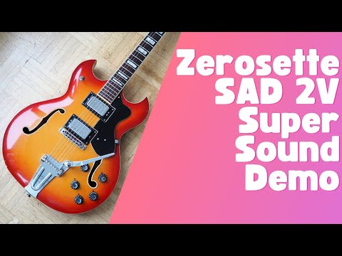 Zerosette SAD 2 V Super "Barney Kessel"-style guitar ~1970 made in Italy image 10