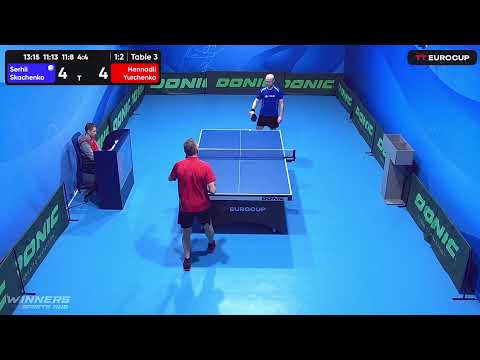 13:15 Serhii Skachenko - : -Hennadii Yurchenko 28.04.2023 TT Euro.Cup Ukraine Master. Table 3