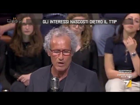 Paolo Barnard e il TTIP - La Gabbia 11maggio2016