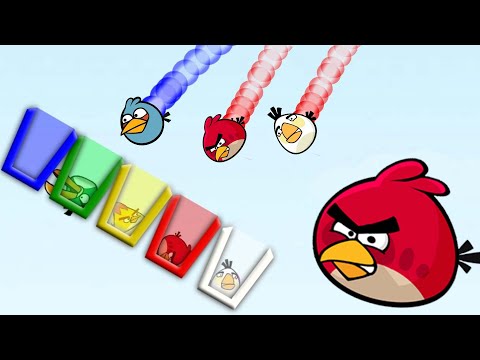 Angry Birds Drink Water 2 - SHOOTING ALL BIRDS TO COLOR WATER CUP ALL LEVEL WALKTHROUGH!