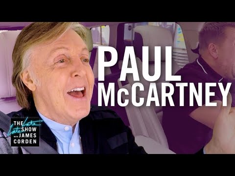Thumbnail of the video: Paul McCartney Carpool Karaoke