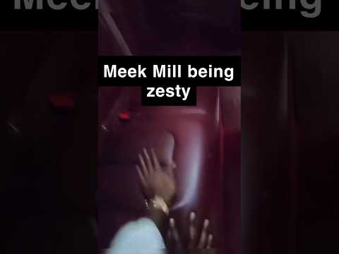 Meek Mill being zesty 😂 why is he climbing in the car like that? #meekmill #fyp #hiphop #rap #fypシ