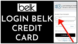 Belk Credit Card Login: How to Sign in Belk Credit Card Account (2023)