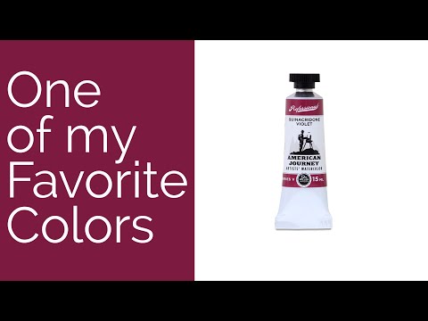 Cheap Joe's 2 Minute Art Tips - One of My Favorite Colors...Quinacridone Violet