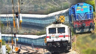 preview picture of video 'WAP7 VS ALCO | Roller Coaster Trains | Indian Railways'