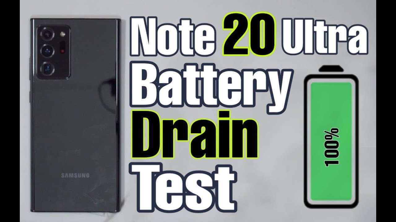 Samsung Galaxy Note 20 Ultra Battery Drain Test in English | 120Hz - Exynos 990 - FHD+ Resolution