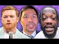 Pro fighters & celebrities REACT to Terence Crawford vs Errol Spence Jr!