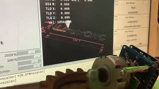 PWMの速度入力なBLDCモーターをCNC的に動かす。
