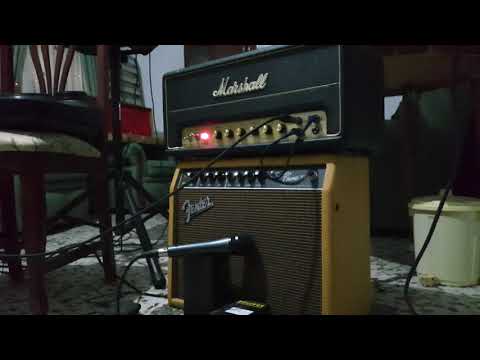 marshall sv20 (plexi) speaker eminence cajun, booster mxr custom badass,  fender telecaster (méxico)