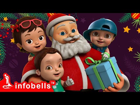 ஐந்து குட்டி பாப்பாக்கள் துள்ளிகுதித்தன-Santa Surprise Gifts | Tamil Rhymes for Children | Infobells