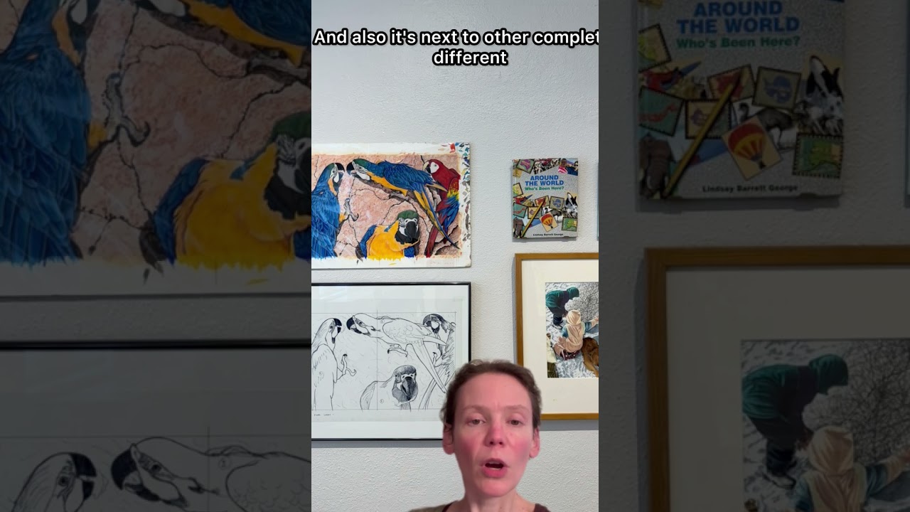 Art Critic in 1 Minute @everhartmuseum1528 Picture Book Art Lindsay Barrett George #artist #art