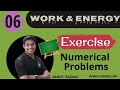 06 Exercise Solution Numerical Work And Energy Class 9 Maharashtra State Board