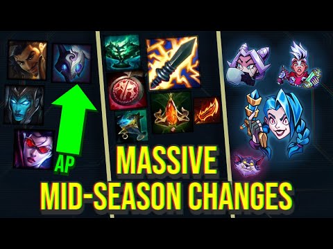 NEW HUGE PBE CYCLE -  Gameplay Changes | Massive Item Changes | Off Meta Buffs | New Cosmetics
