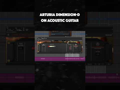 Arturia DIMENSION-D chorus Playthrough on ACOUSTIC GUITAR 🎸#audioplugins #acousticguitar #chorus