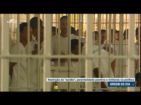 Aprovada urgência para projeto que restringe 'saidão' de presos