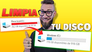 ✅ Liberar espacio en Disco "C" | optimizar PC Windows 7,8,10, 11 (2025)