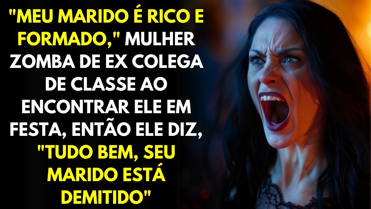 "Meu Marido é Rico e Formado", Mulher Zomba De Ex Colega De Classe Ao Encontrar Ele Em Festa