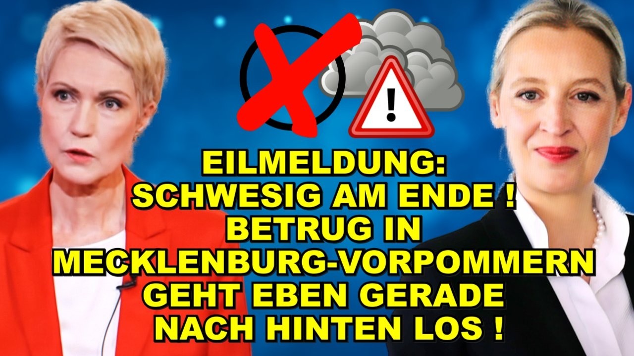 EIL: Schwesig AM ENDE! BETRUG EBEN!