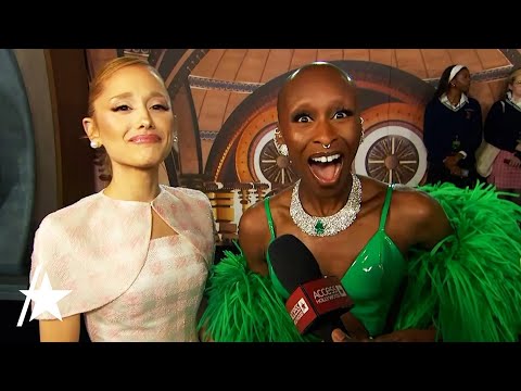 Ariana Grande SHOCKS Cynthia Erivo w/ Impression Of Her On 'Wicked' Red Carpet