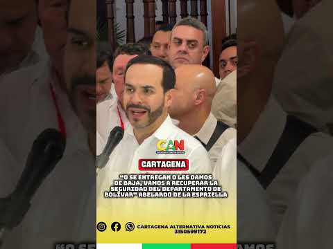 “O se entregan o les damos de baja” Abelardo de la Espriella da ultimátum a criminales de Bolívar