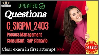 SAP C_SIGPM_2403 Certification Questions and Study Material [Latest]