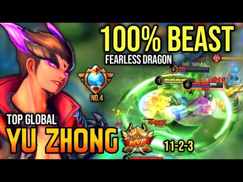 YU ZHONG BEST BUILD 2022 | TOP GLOBAL YU ZHONG GAMEPLAY | MOBILE LEGENDS✓