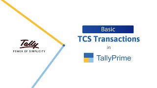 How to Record Transactions with TCS in TallyPrime | TallyHelp